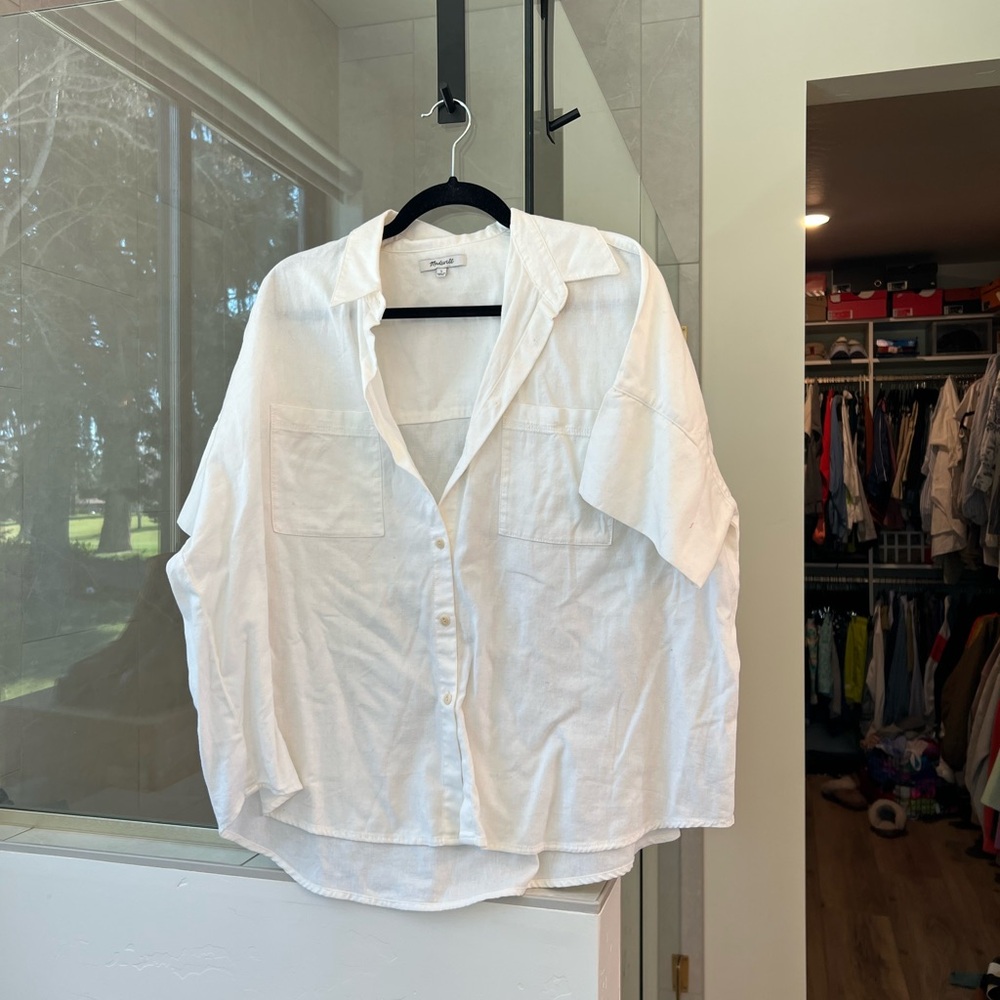 Madewell cotton shirt size large